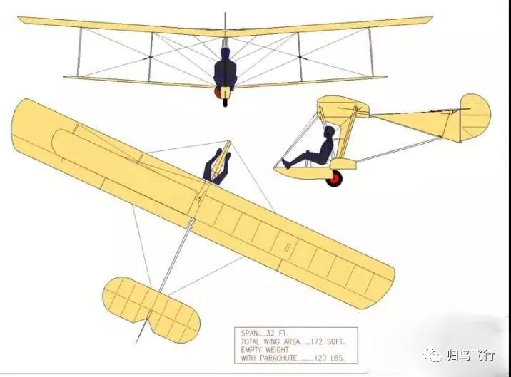 滑翔机图纸及尺寸图片