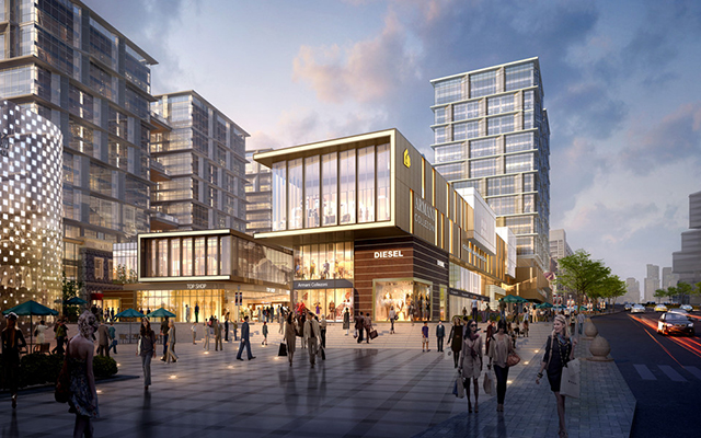 绿地南宁中央广场海派石库门风情商业街独特设计赏析