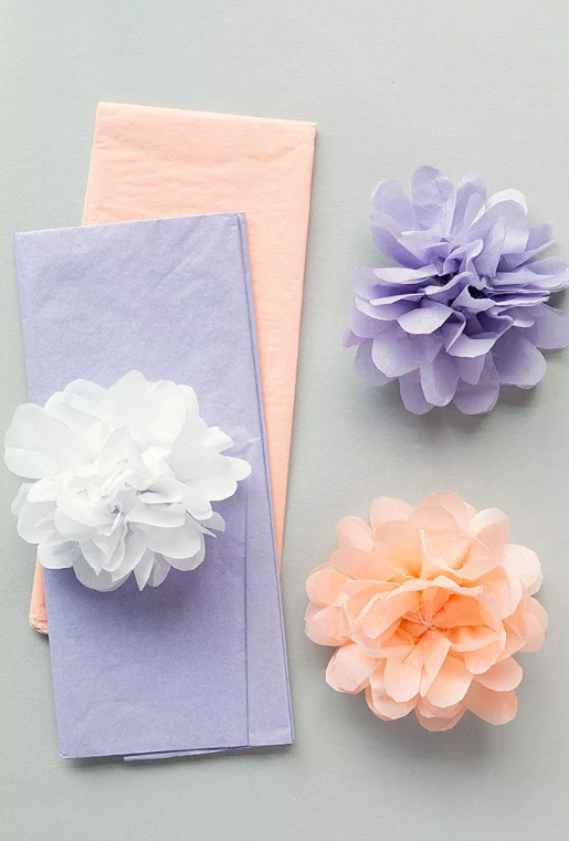 简单几步就可以制作出可爱的纸花,极好的装饰品