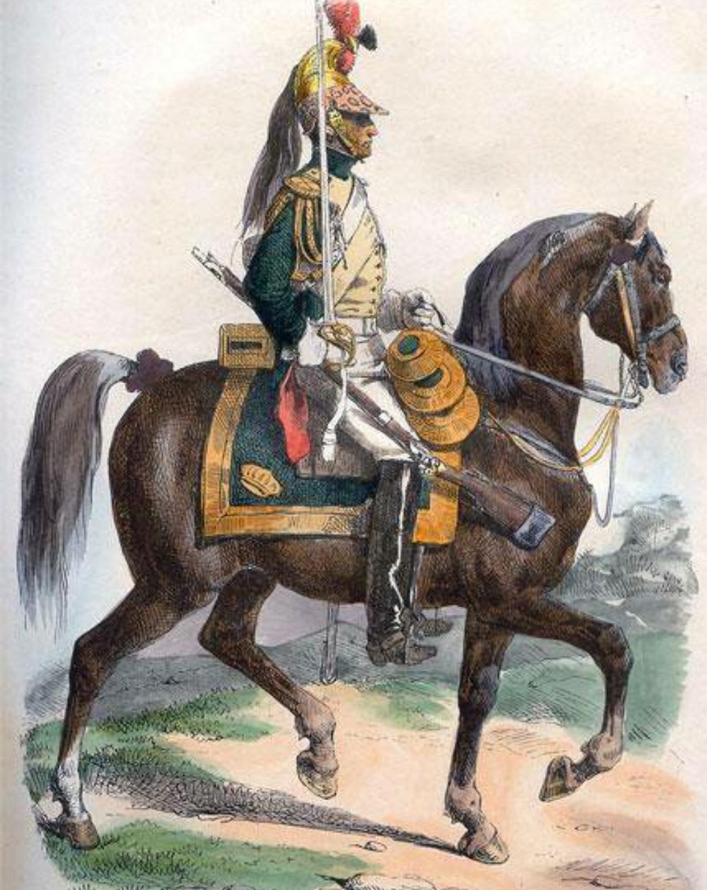 法兰西第一帝国的七大近卫骑兵,龙骑兵不骑龙,猎骑兵不打猎