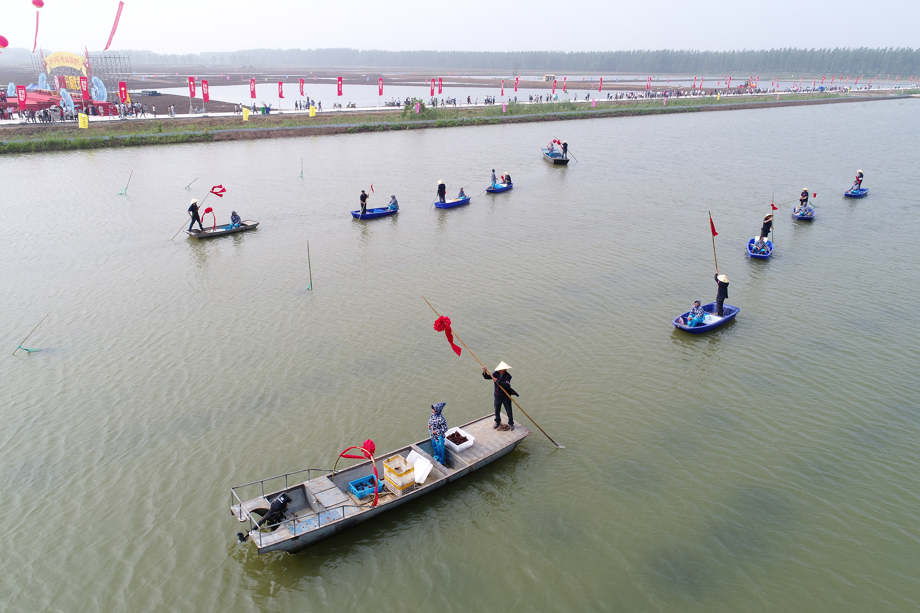 江苏盱眙小龙虾开捕(5)