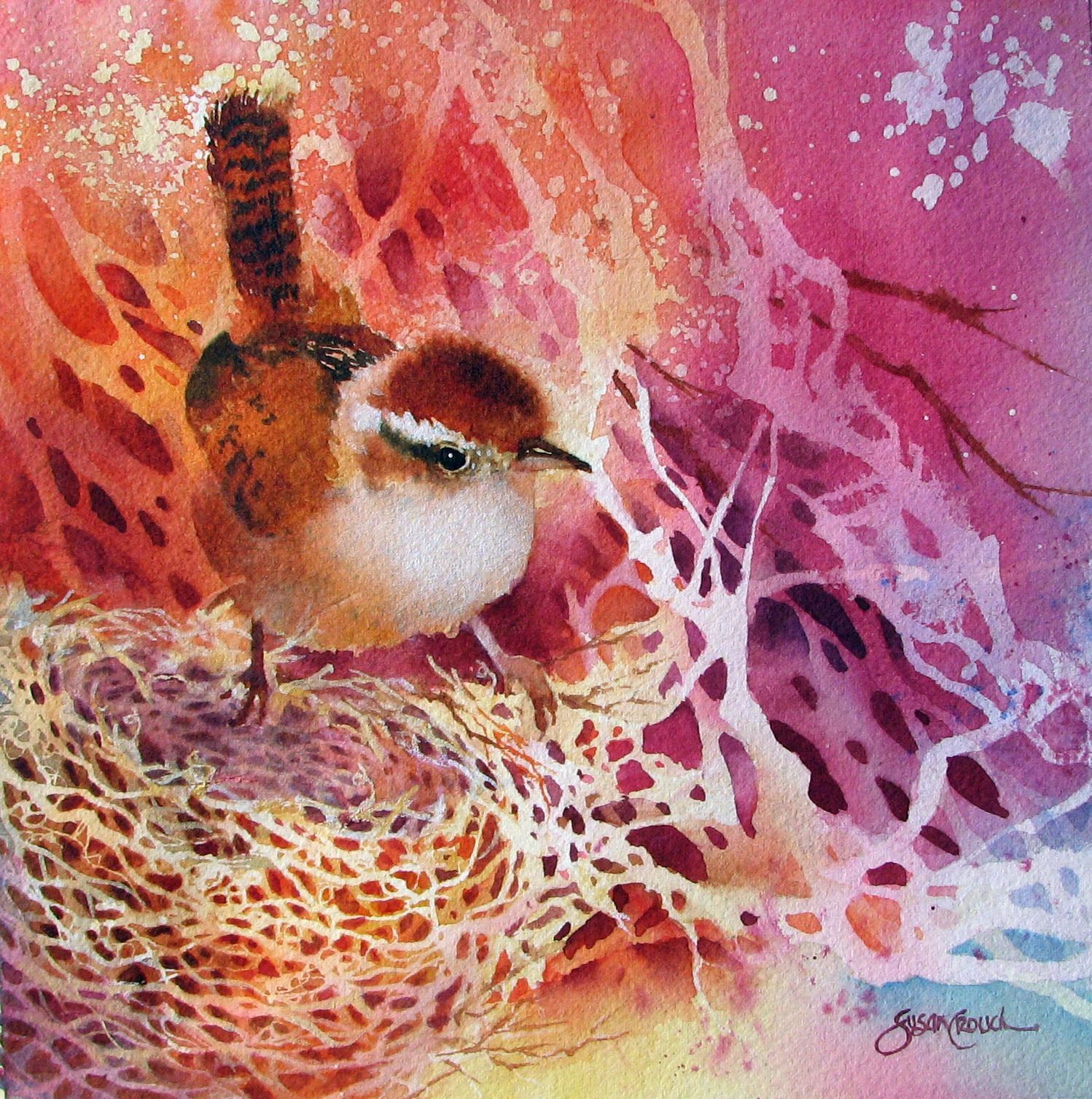 插画师susan crouch水彩绘画作品