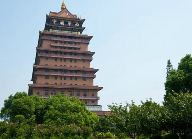 旅游:华西金塔——华西村标志性建筑,被誉为"天下第一塔"