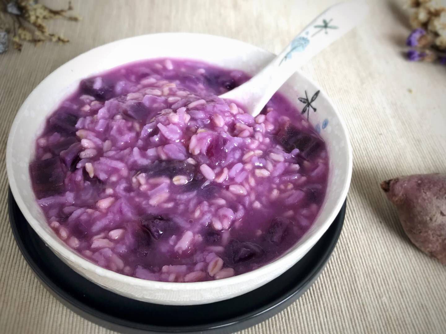 紫薯粥 真实图片
