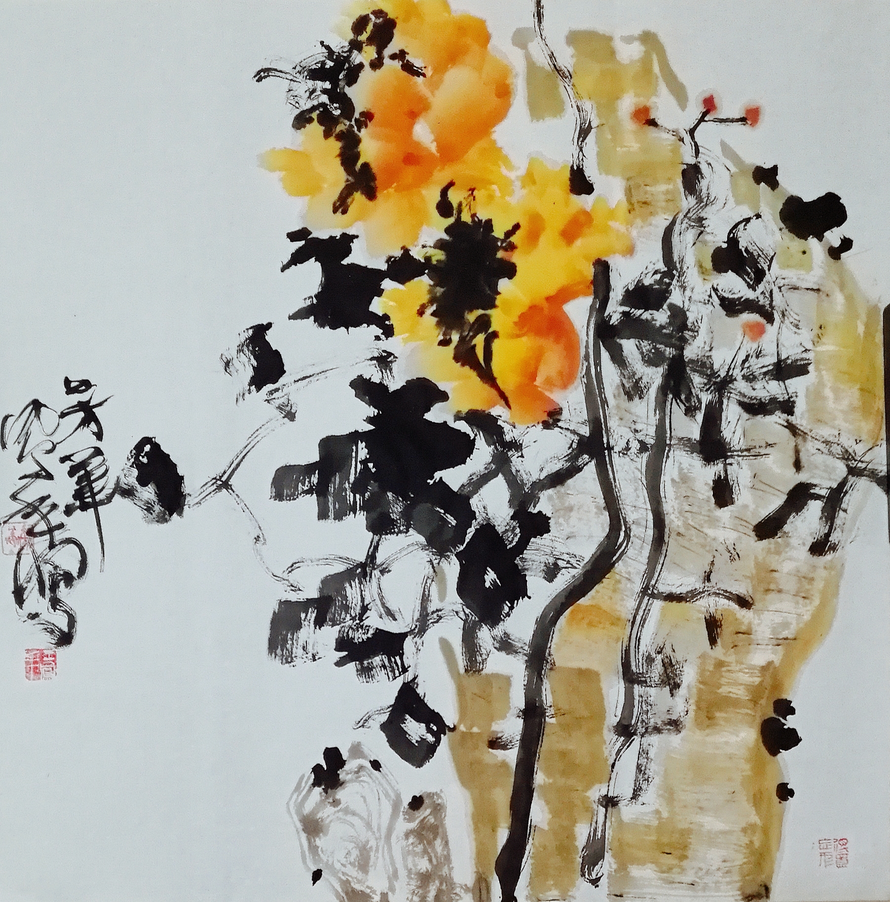 一笔见心----浅谈王凤年的大写意花鸟画