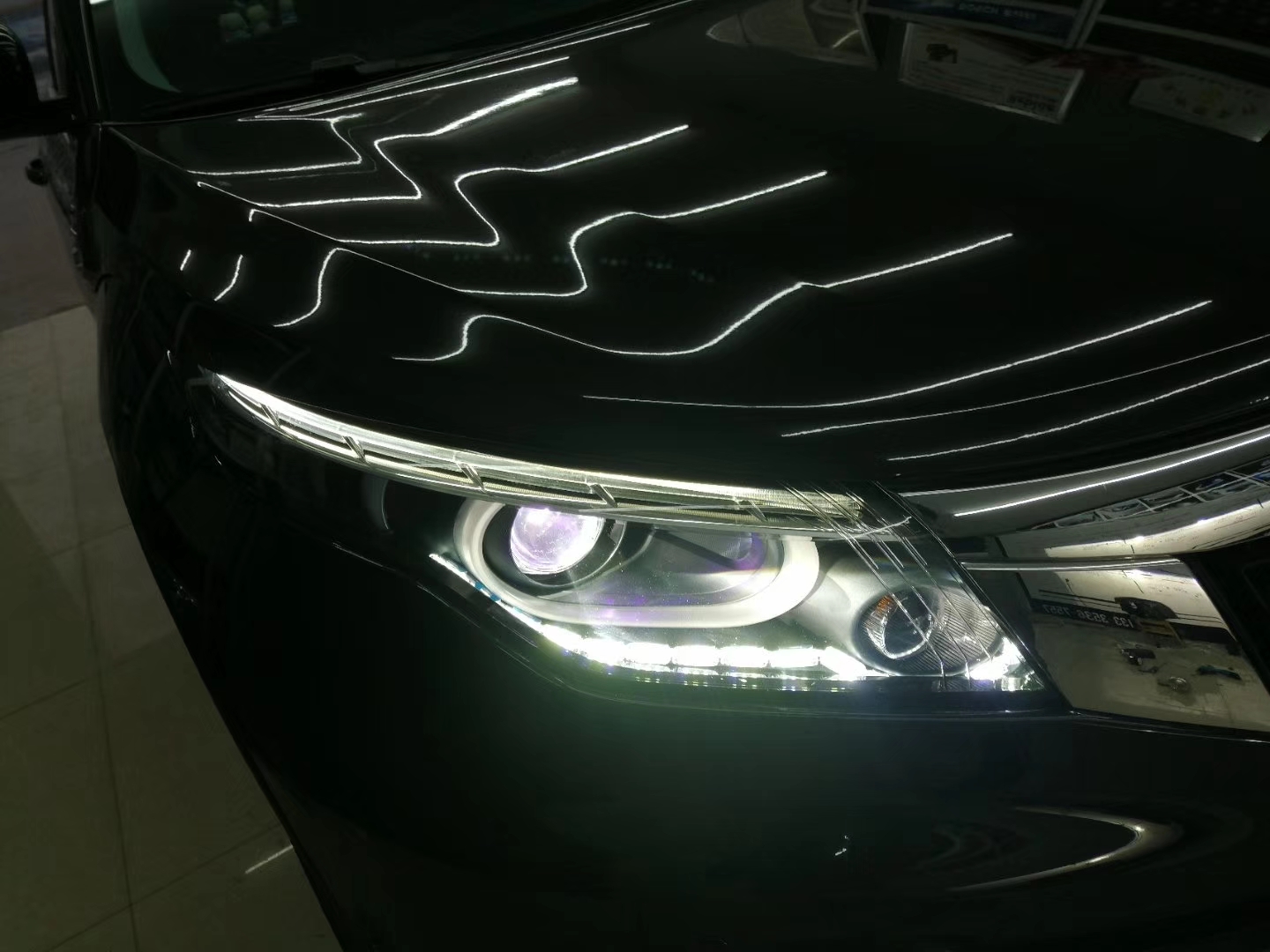 汉中技捷改灯:观致5大灯改装锐倍德