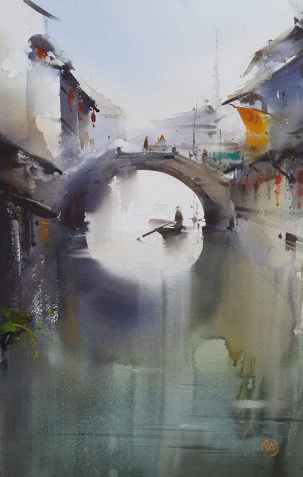 俄罗斯画家笔下的"中国风景画",光景交错景色宜人!