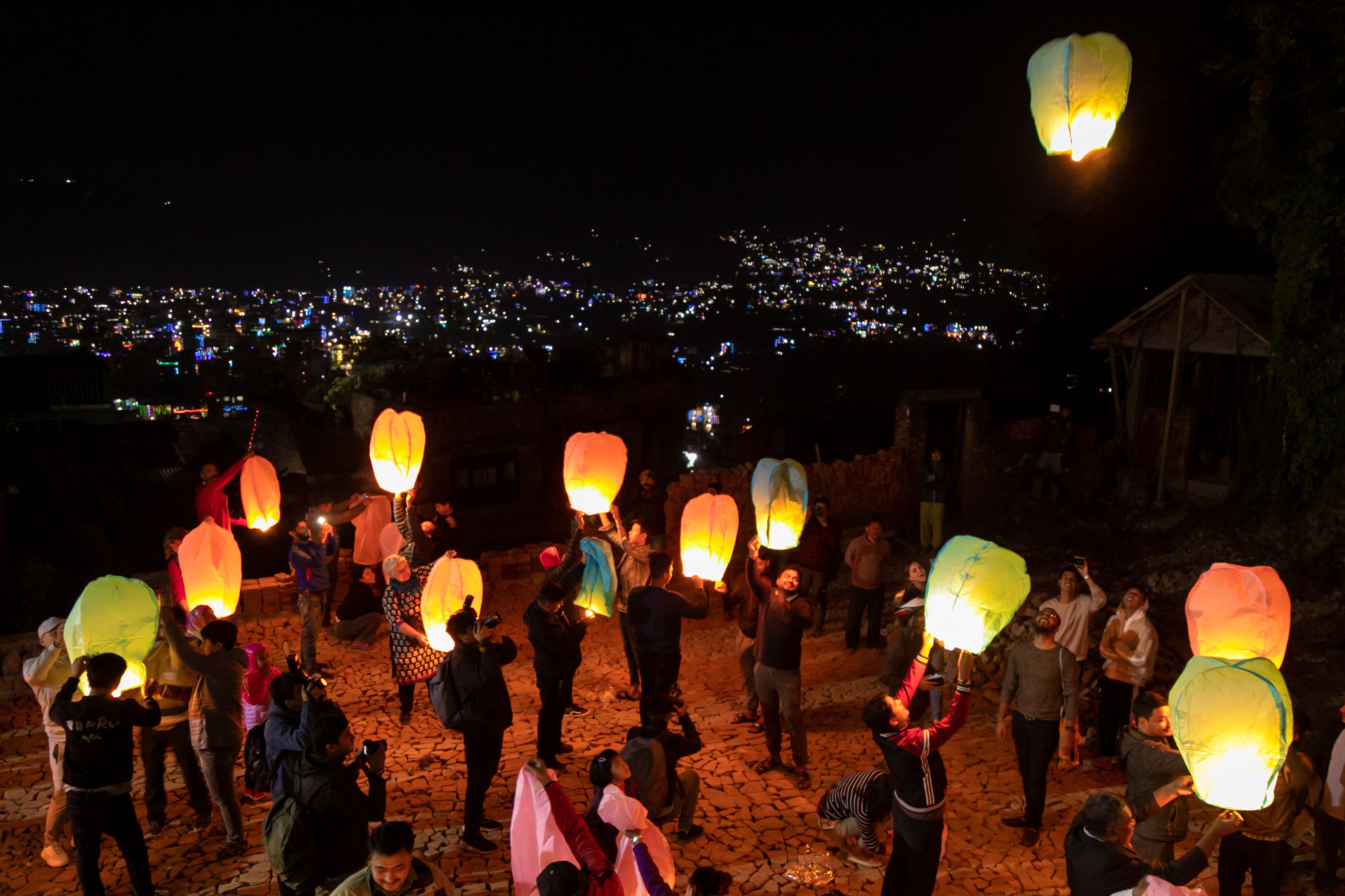 尼泊尔庆祝排灯节
