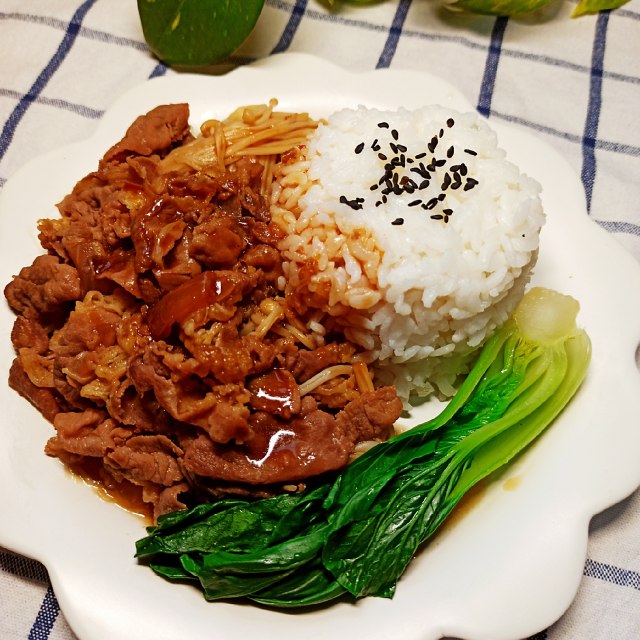 照烧肥牛饭,味道太好吃了,每次吃1碗都不过瘾