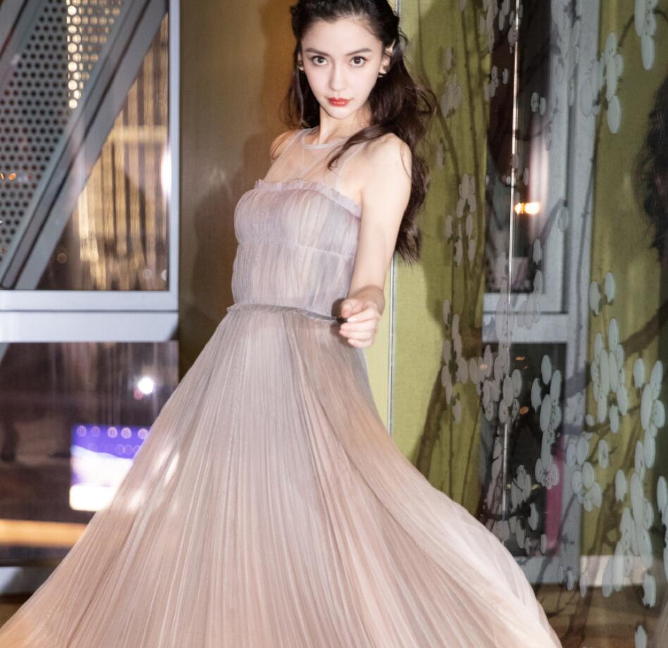 薄纱长裙两件套