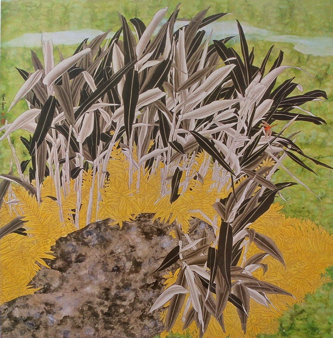 蔡业霄的新工笔花鸟作品欣赏