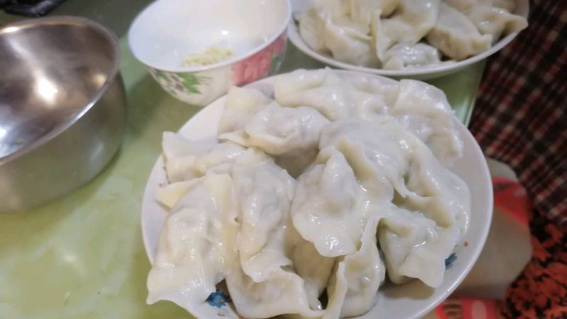 今天包点野菜饺子