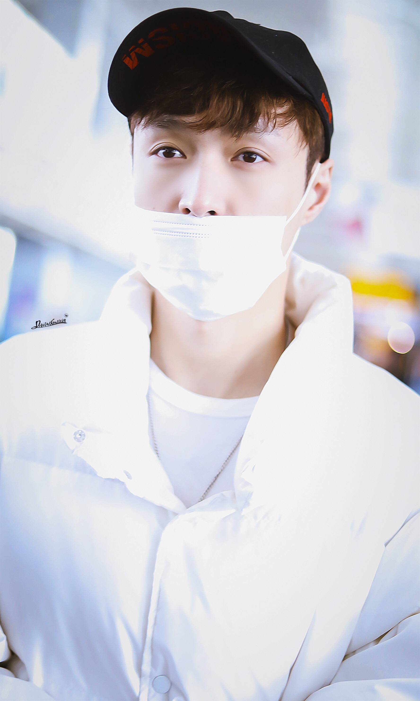 2019年1月1日,张艺兴现身广州白云机场.(图片来源见水印)