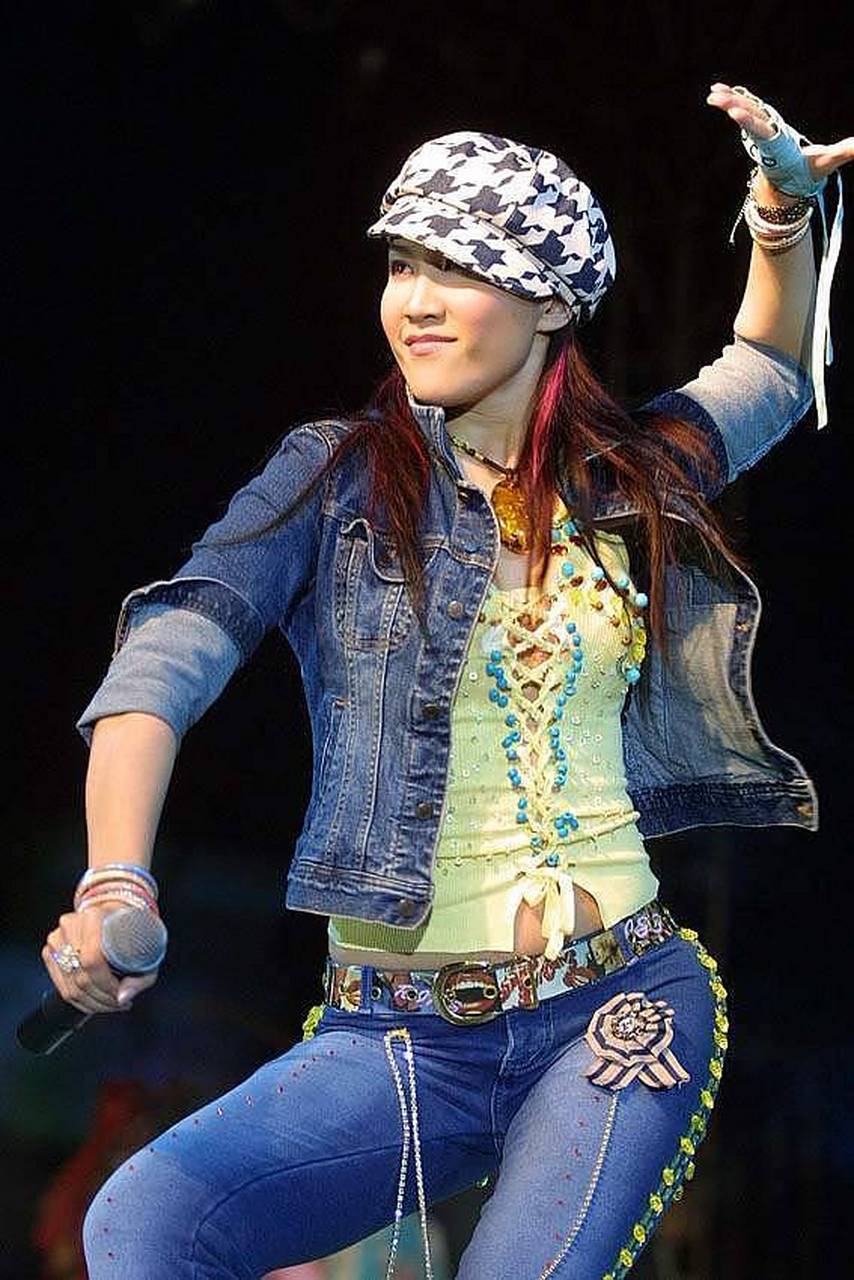 致 :歌后李玫 一代歌后李玟,秀发香腮美如玉, 舞台上艳丽耀眼,唱声