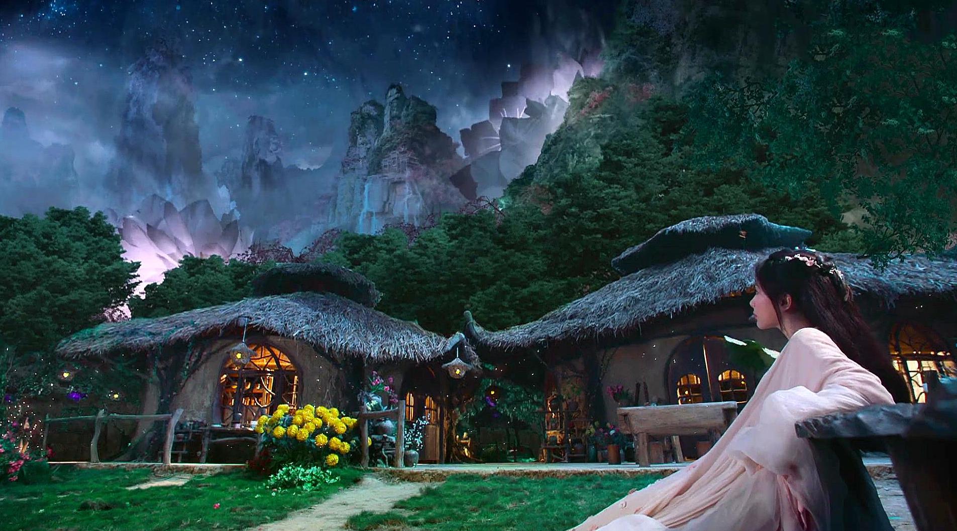 仙侠剧《香蜜沉沉烬如霜》:天宫夜色绚丽如画 宛若梦中仙境