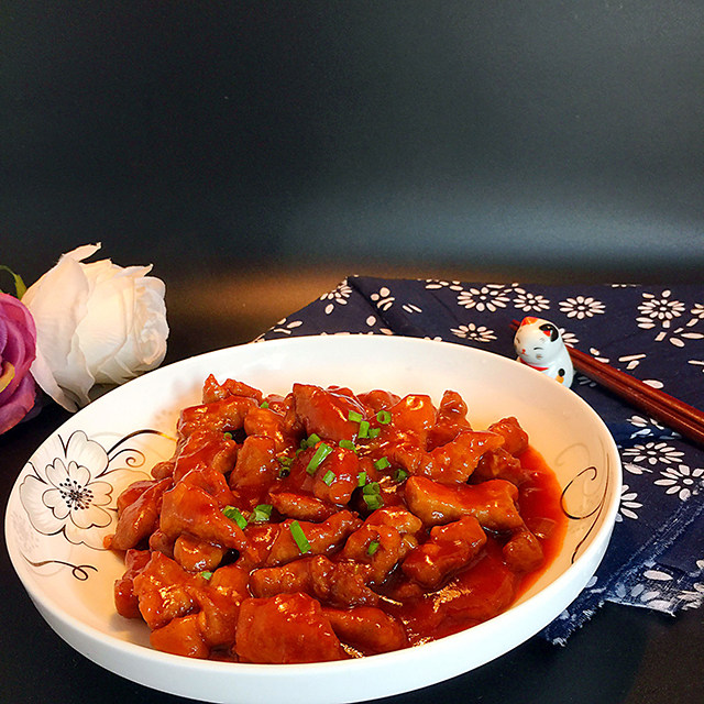 茄汁里脊,方法配方都简单,外酥里嫩,不用去饭店啦