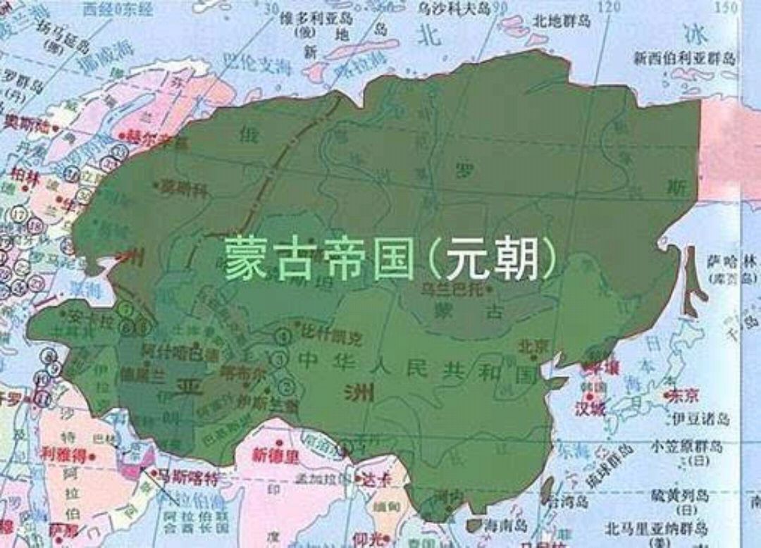 中国各朝代国土面积图片