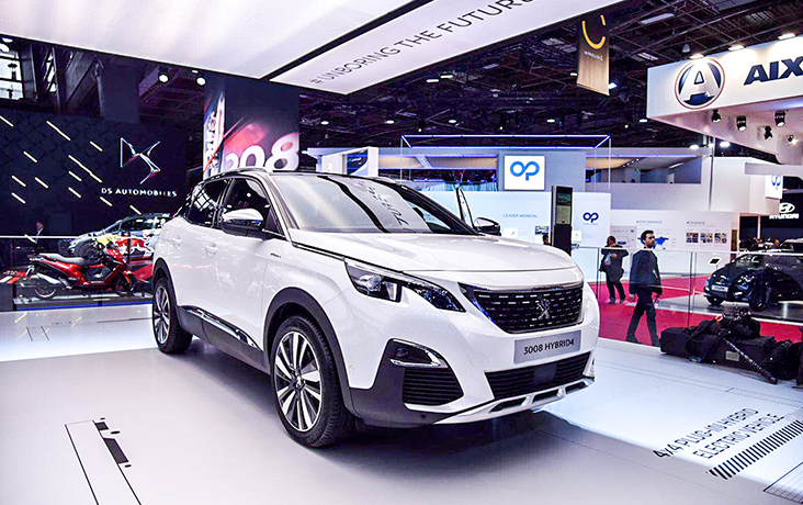 标致3008,插混车型亮相巴黎车展