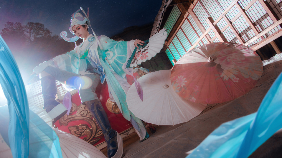 王者荣耀上官婉儿梁祝cos:梁山伯与祝英台,前世姻缘配拢来