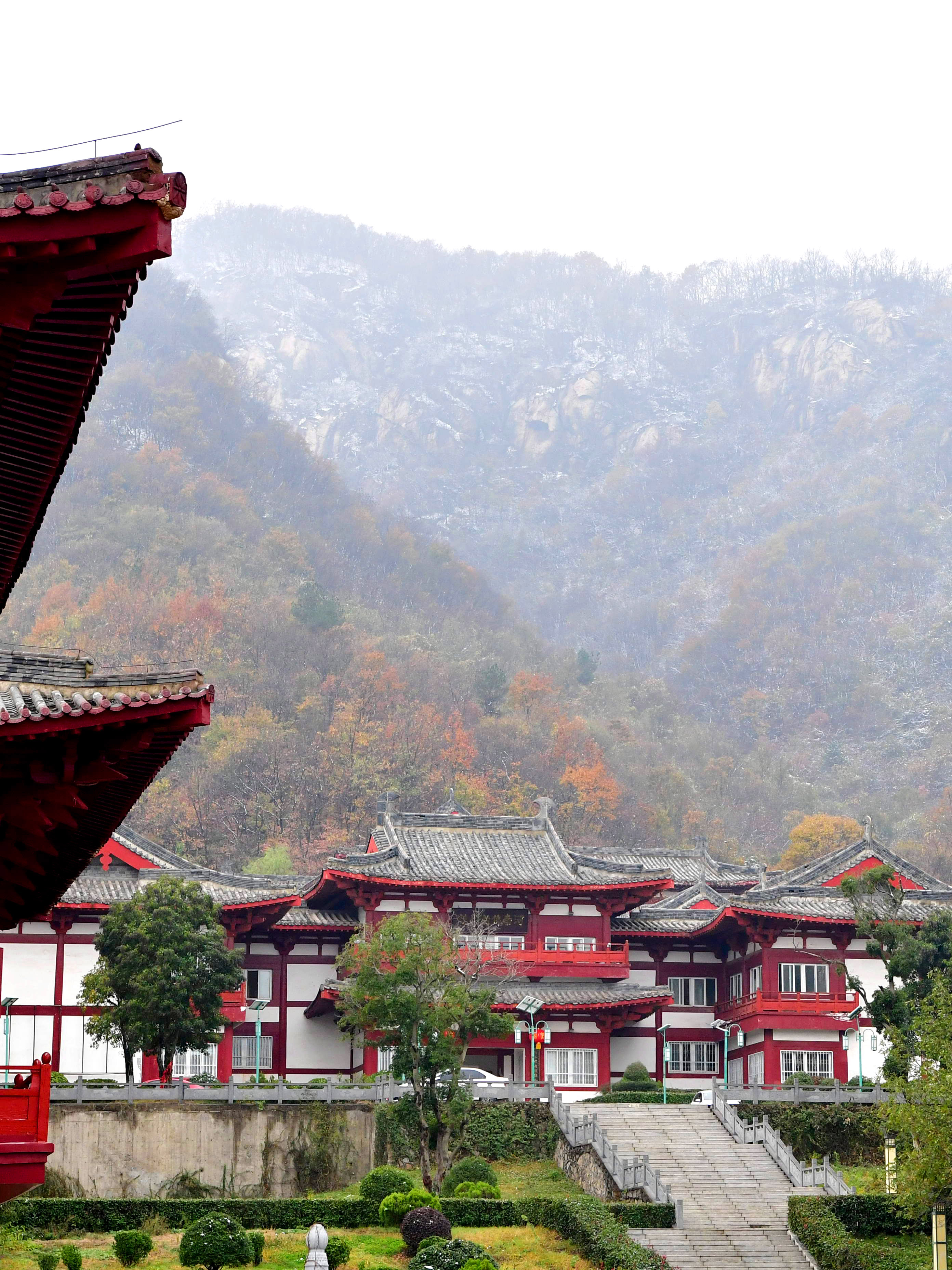 冬日桐柏山色美