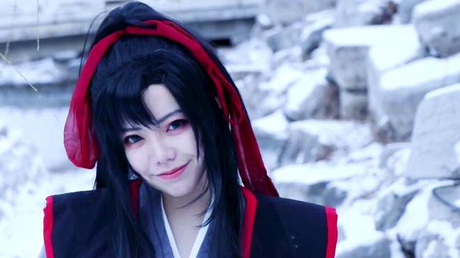 [图]魔道祖师忘羡cos配上《落雪寻花》，愿你无悲无痛无忧无虑