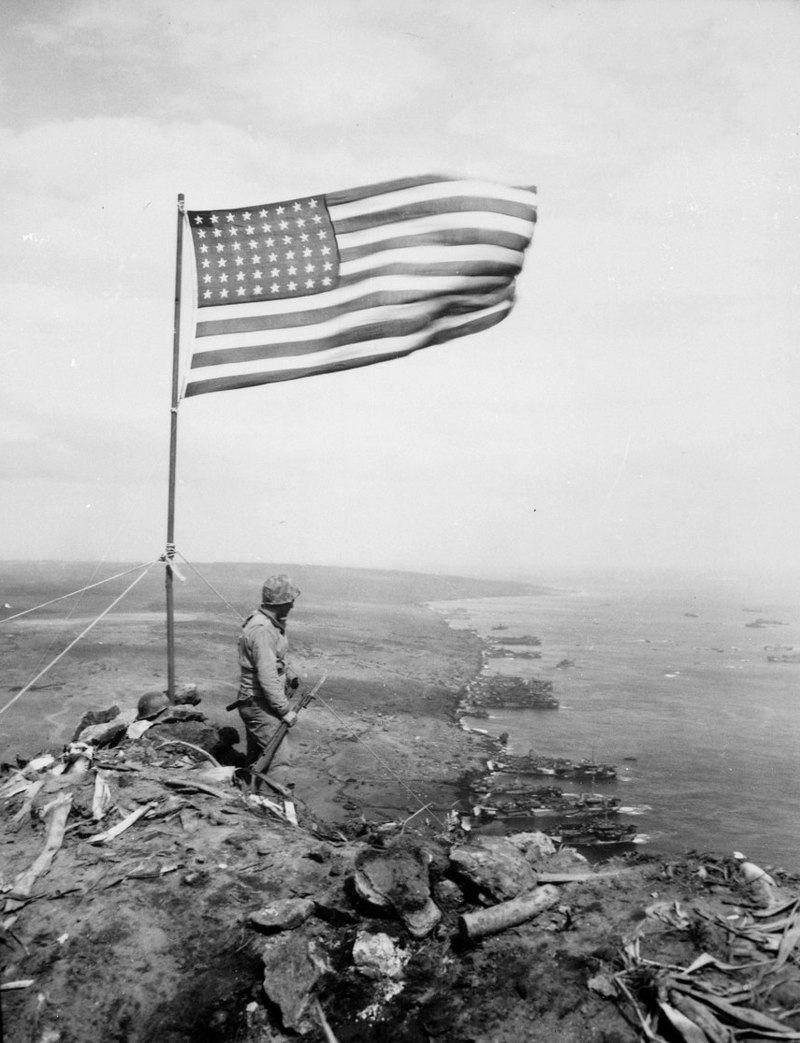 1945年2月19日,太平洋战争硫磺岛战役爆发