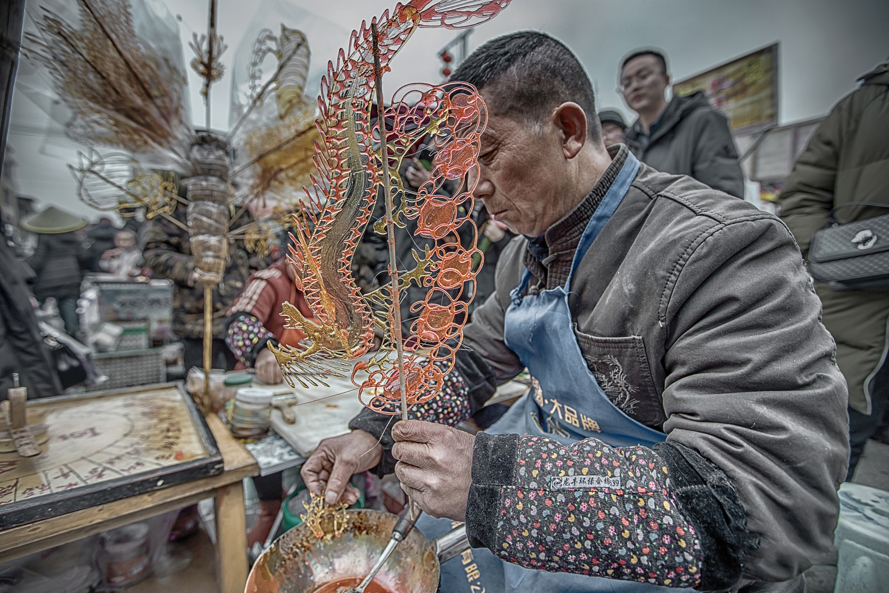 人文纪实摄影:糖画艺人