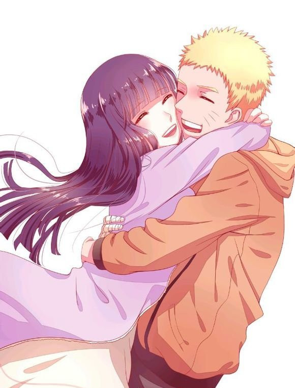 火影忍者里最有夫妻相的一对,鸣人和雏田相亲相爱美图