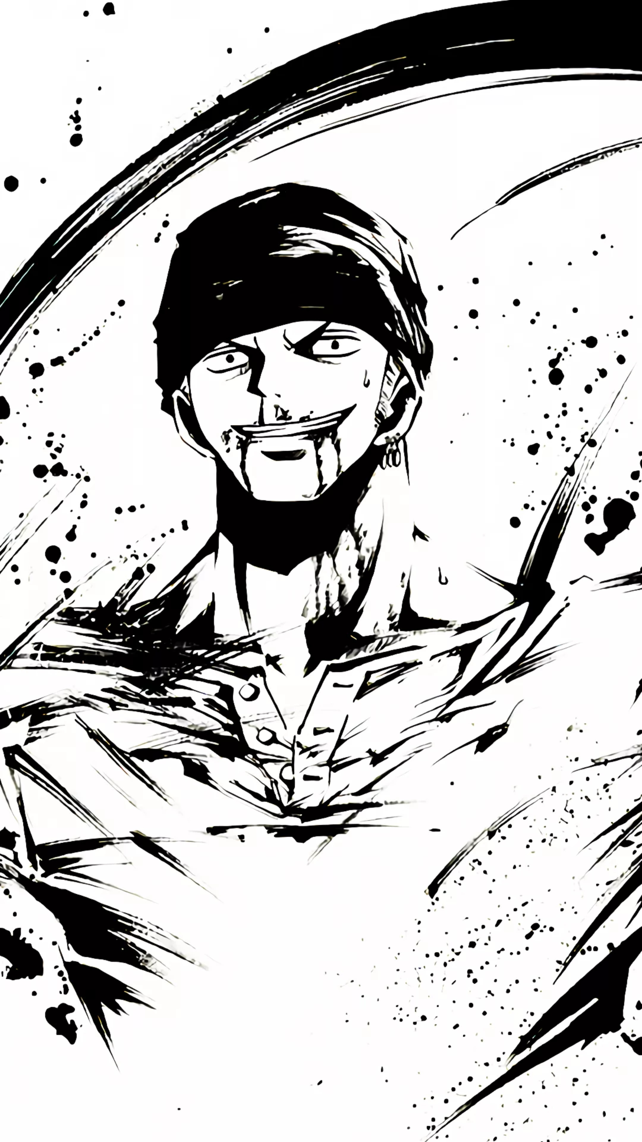 水墨主题海贼王高清壁纸,亮爆你的手机屏幕