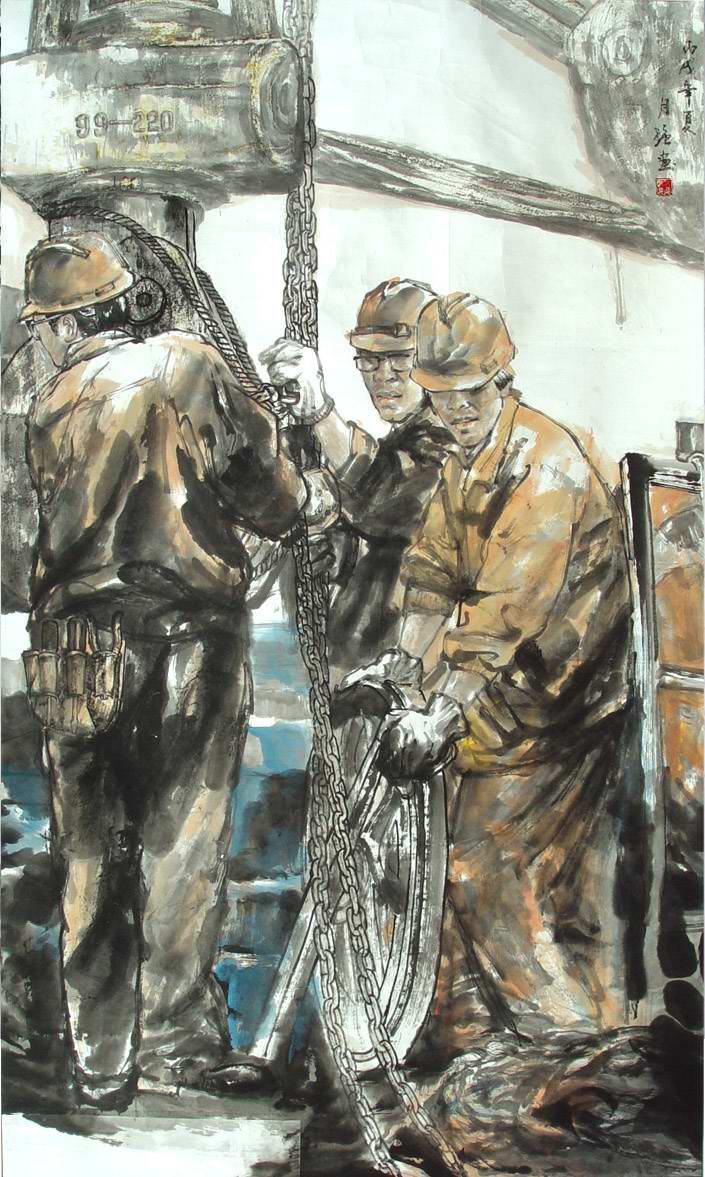 「百度百家」青年画家裴月强 人物画作品赏析