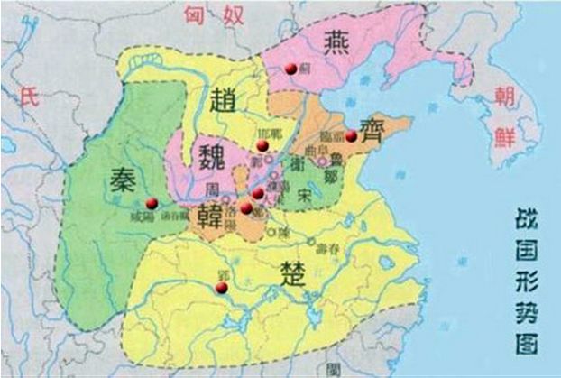 秦国河西之地地图图片