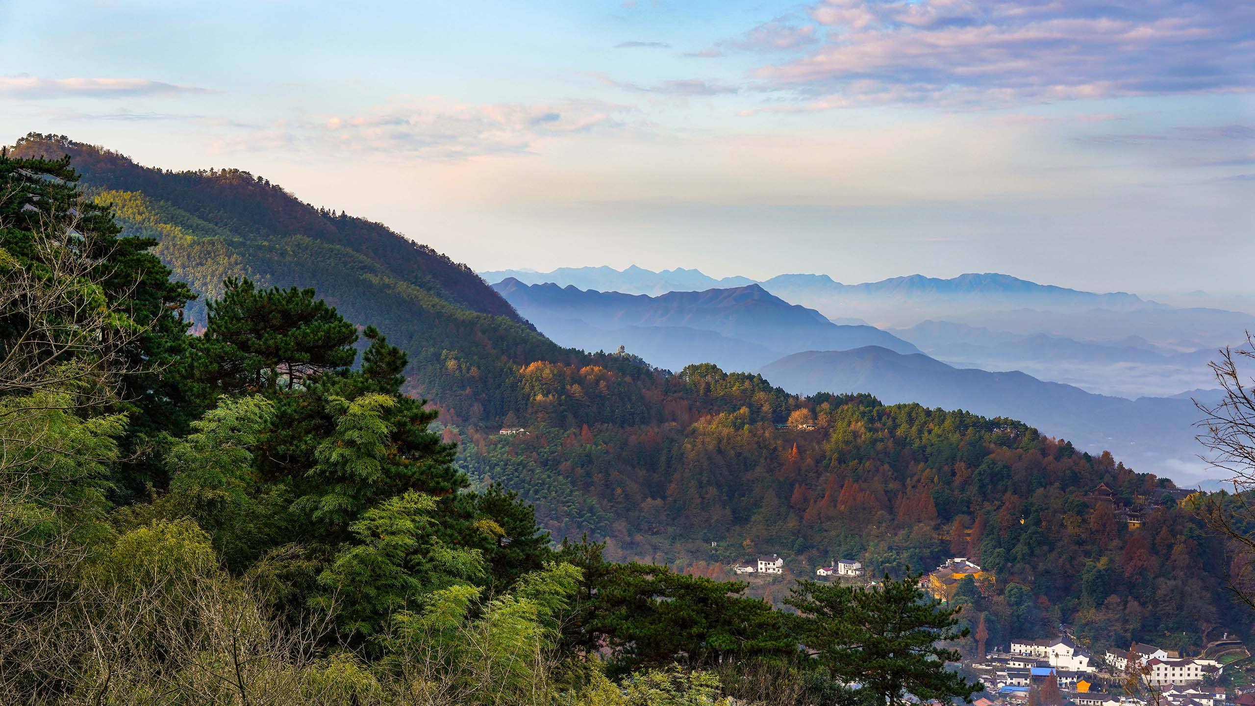 九华山逆温图片