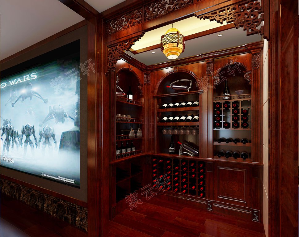典雅的中式装修酒柜,为君沉醉又何妨