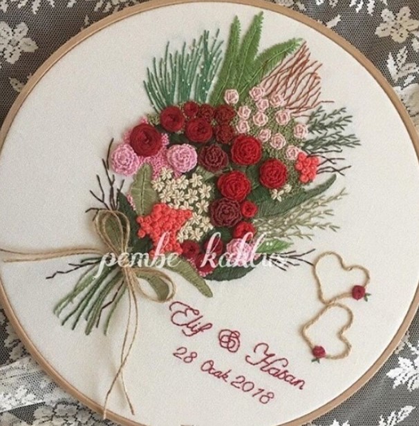 66款玫瑰刺绣图,无私分享,简单又好玩的两种玫瑰绣法,一看就会