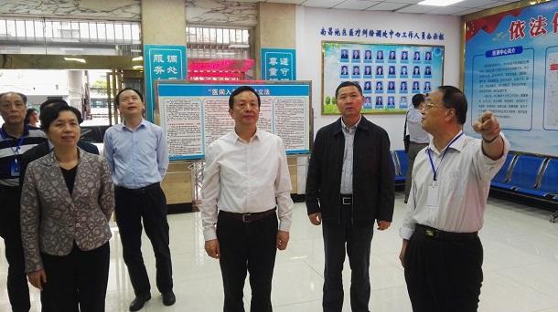 省卫生健康委员会主任丁晓峰调研指导南昌地区医调中心工作