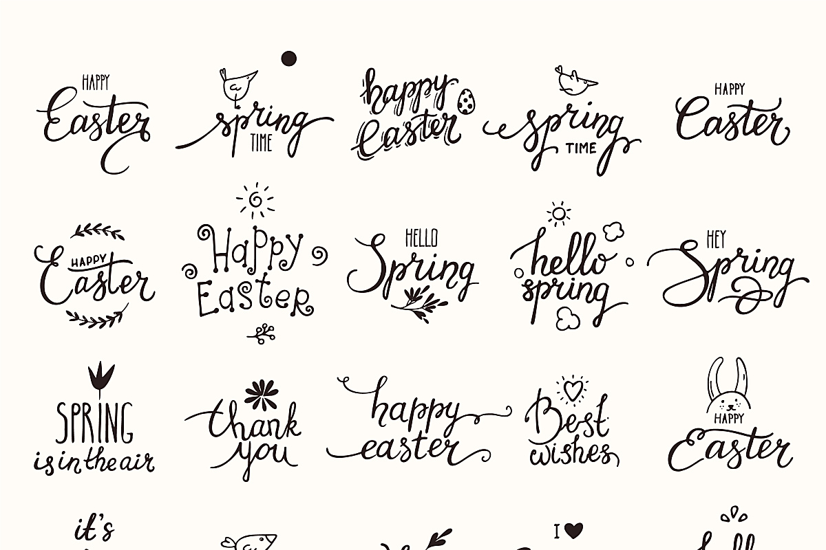 装饰happy every day花体字典雅风格文字图片花边字体花式字体写法