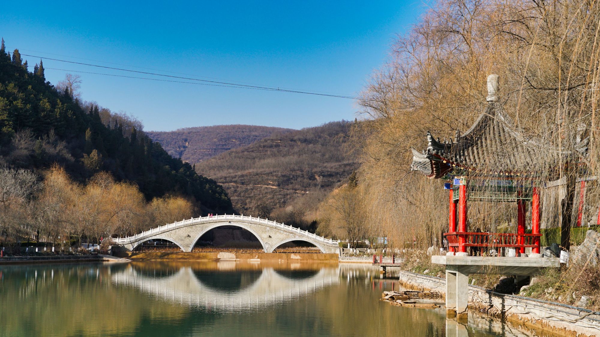 宝鸡麟游西海湖风光