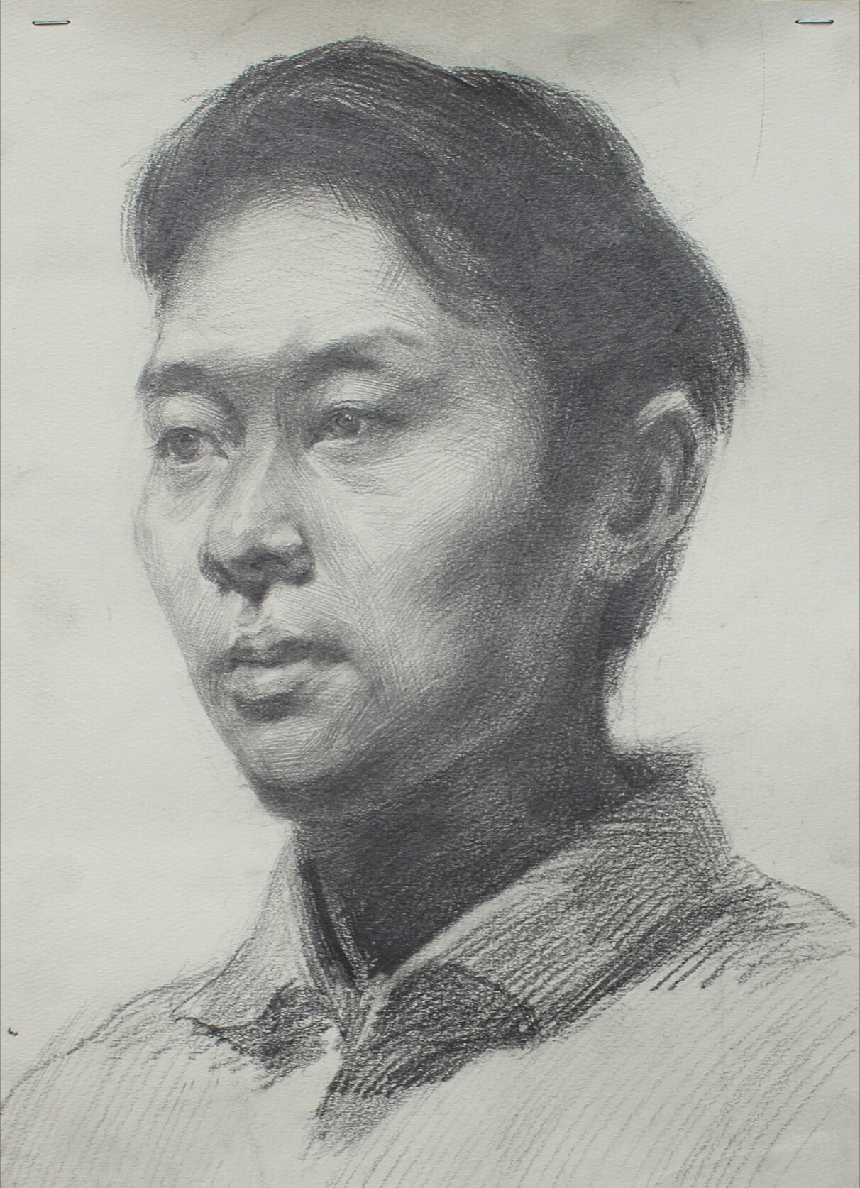 中学生人物素描画