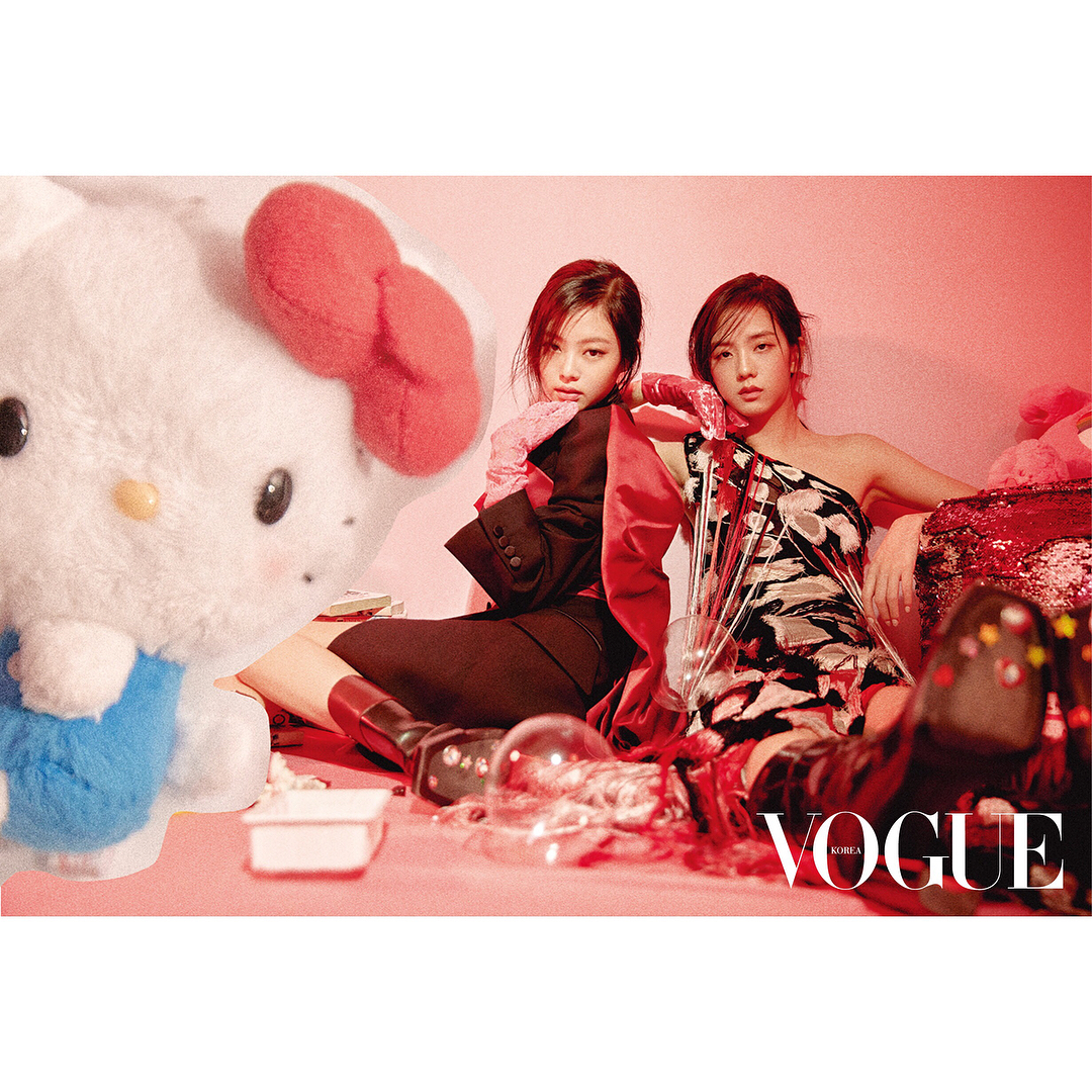 blackpink《vogue》8月刊画报公开 lovely人偶美爆发