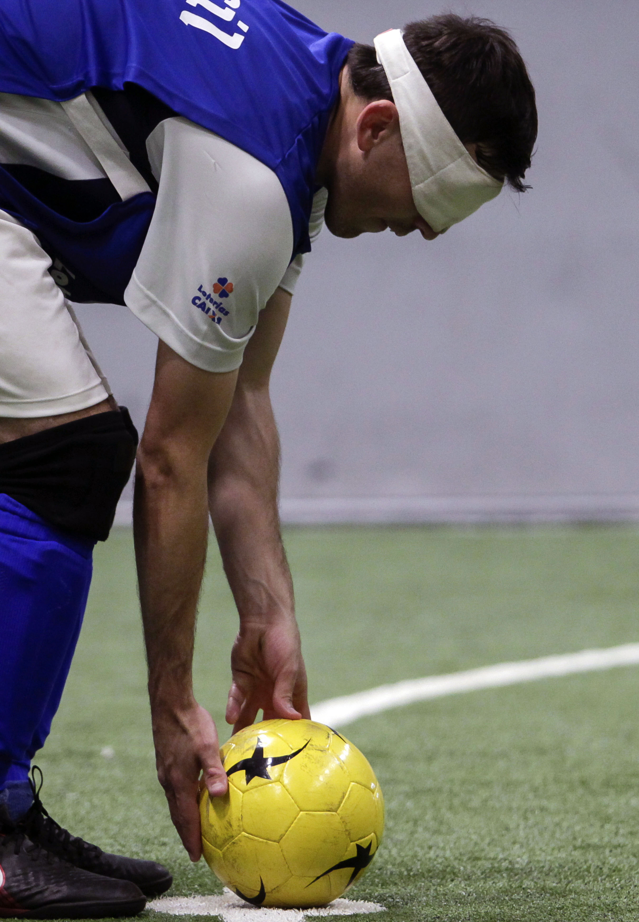 足球——巴西盲人足球队备战世界盲人足球锦标赛(3)