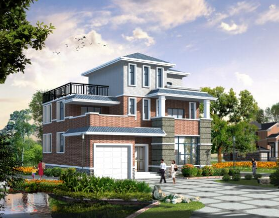 农村自建房建出新感觉,错层设计很有特点