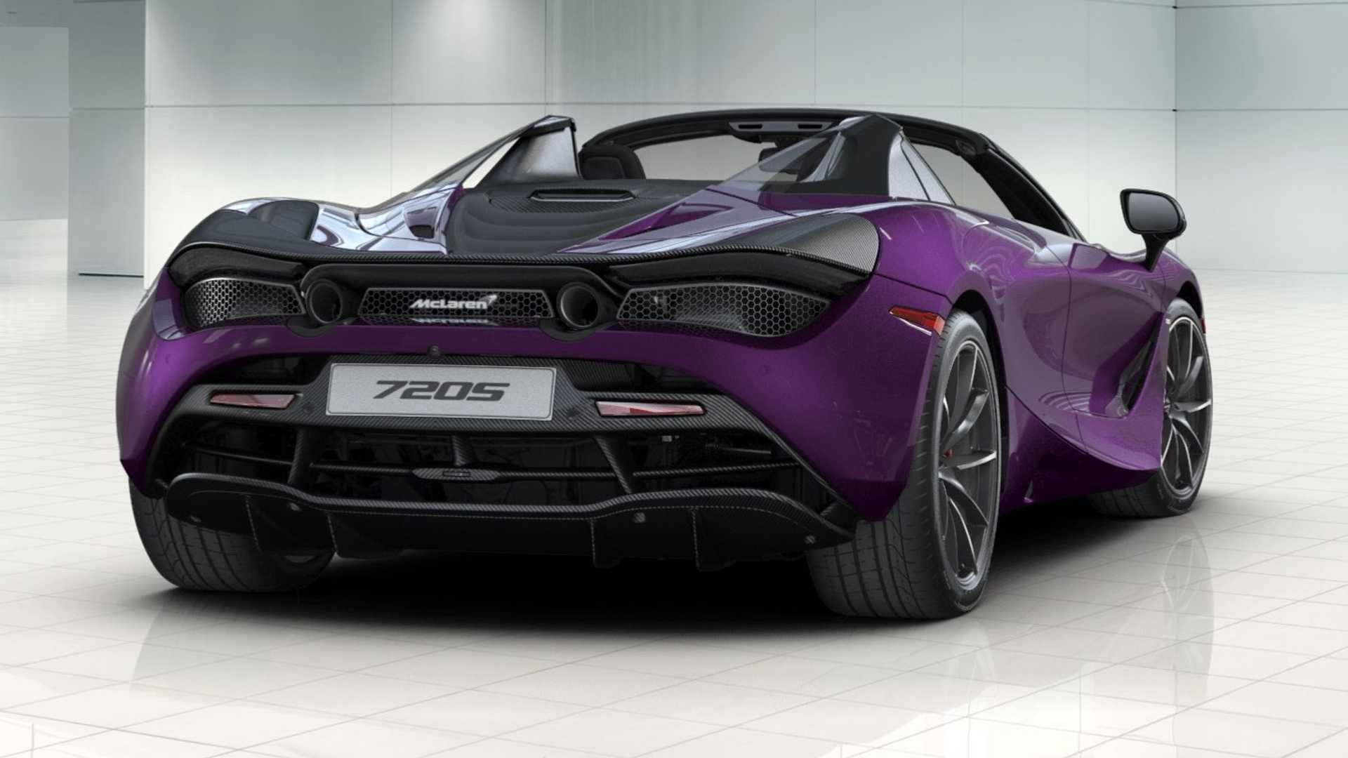 迈凯伦mclaren 720s spider,颜色超级的漂亮