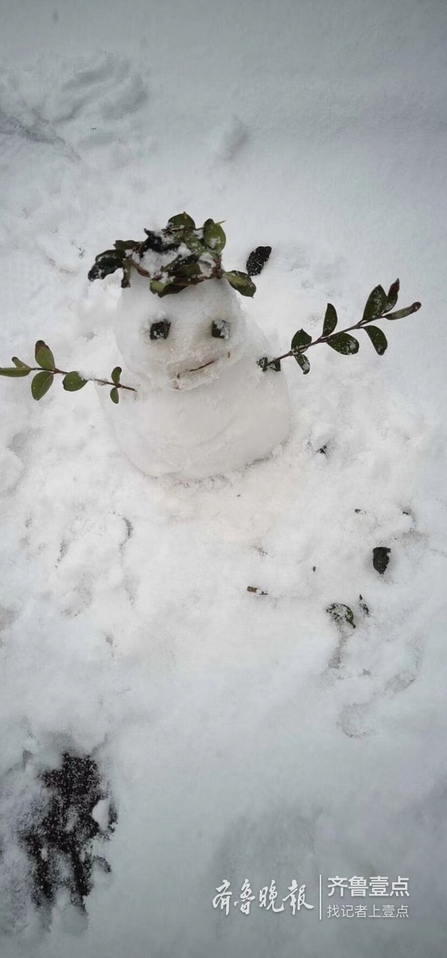 快看 聊城街头雪人大比拼