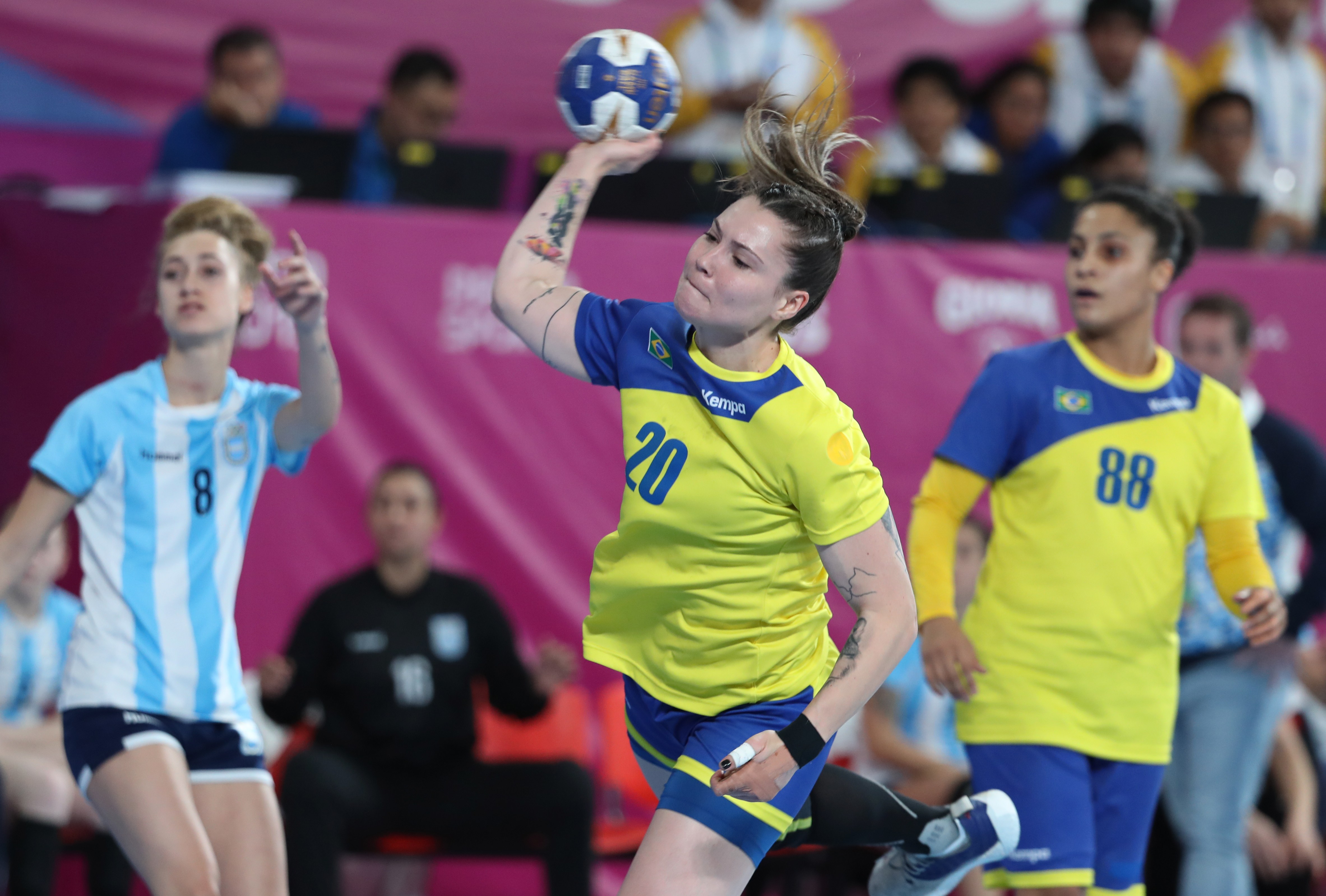 泛美运动会——巴西队获得女子手球冠军(1)