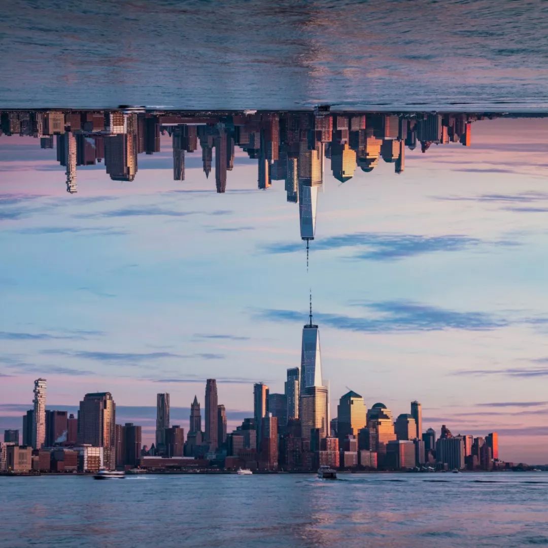 样式中选择【默认】,蓝后,调整添加的照片的样子,使他们恰好镜像对称