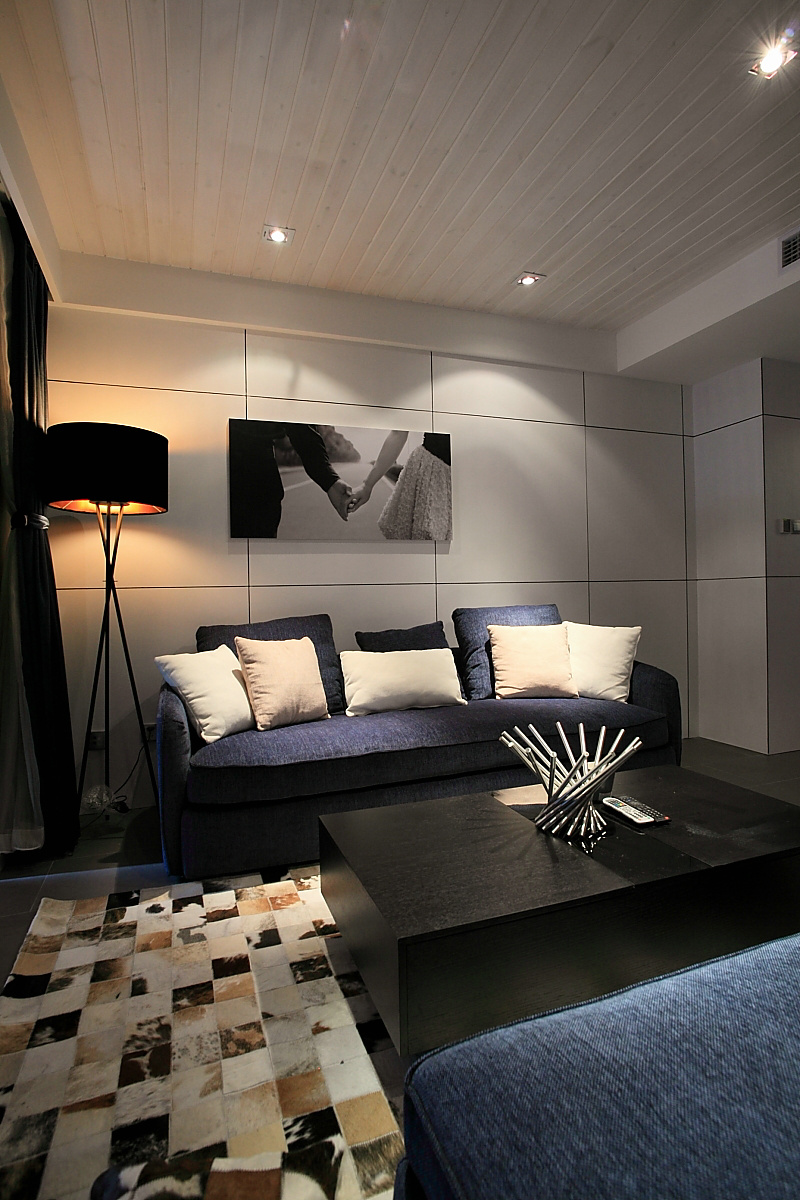 现代风格三居室装修案例!-心怡紫晶城装修