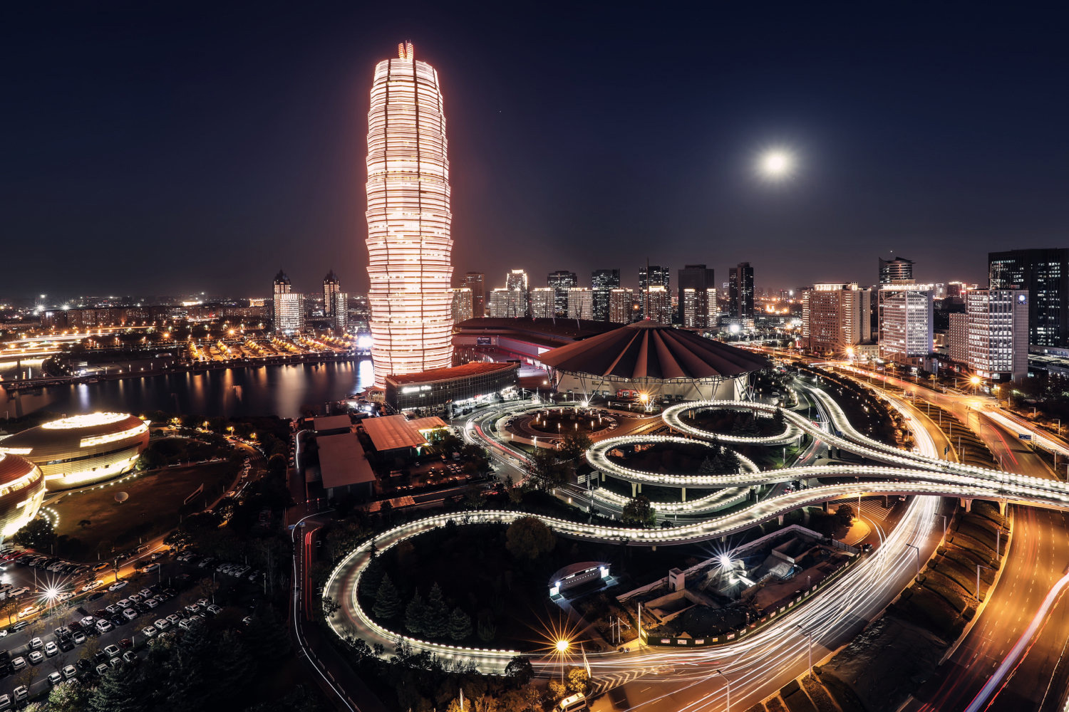 风光摄影:郑州cbd夜景印象