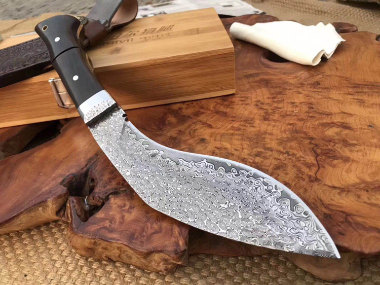 大马士革钢-至尊狗腿弯刀