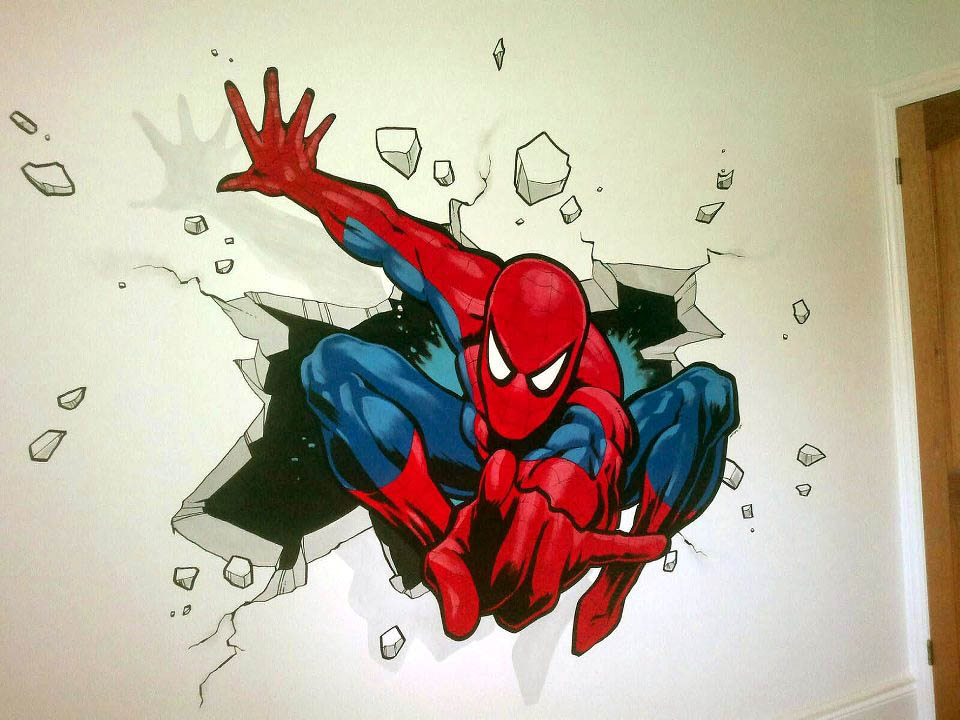 漫威超级英雄街头涂鸦艺术:蝙蝠侠