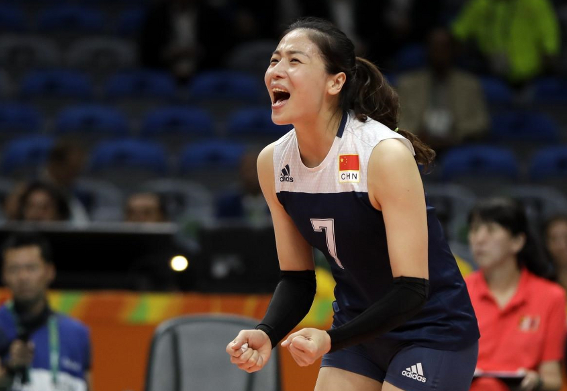 中国女排队员魏秋月,2015年获得世界杯冠军,2016年获得里约奥运会女排